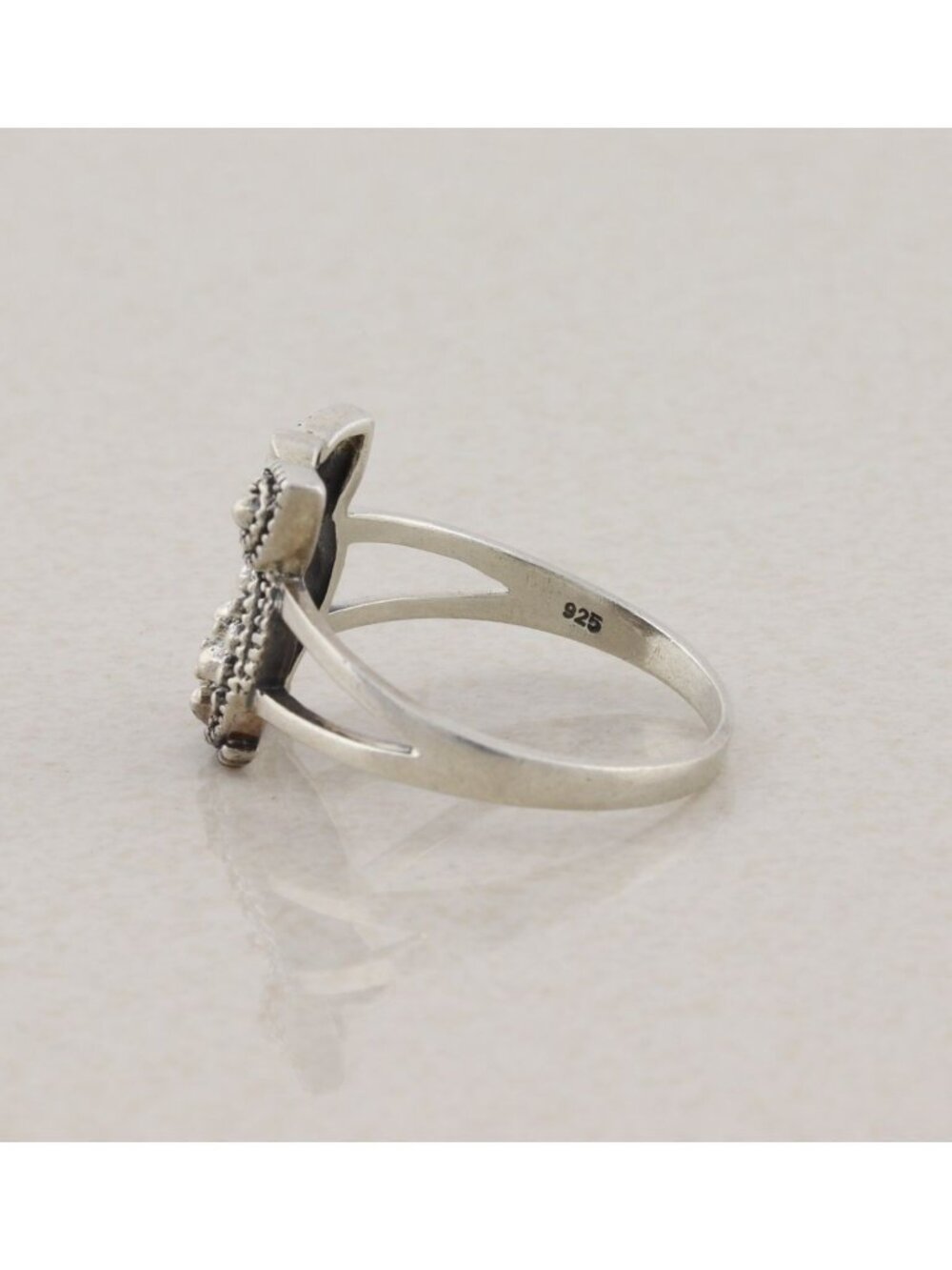 Sterling Silver Owl Ring Size 8 3/4 - Picture 6 of 7